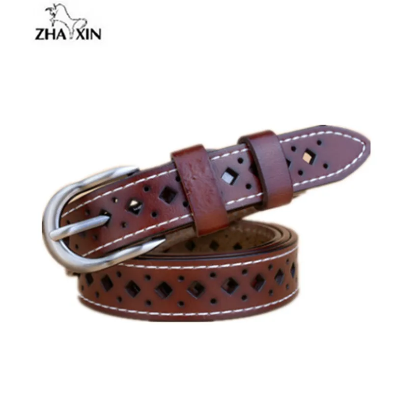 Leather Belts For Women Fashion Genuine Belts For Jeans Women Top Quality Brown Black Belt ...