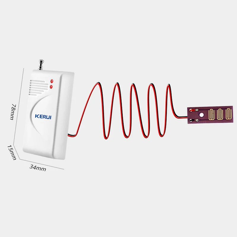 KERUI 433 МГц беспроводной датчик утечки воды детектор проникновения воды домашняя система охранной сигнализации обнаружение воды