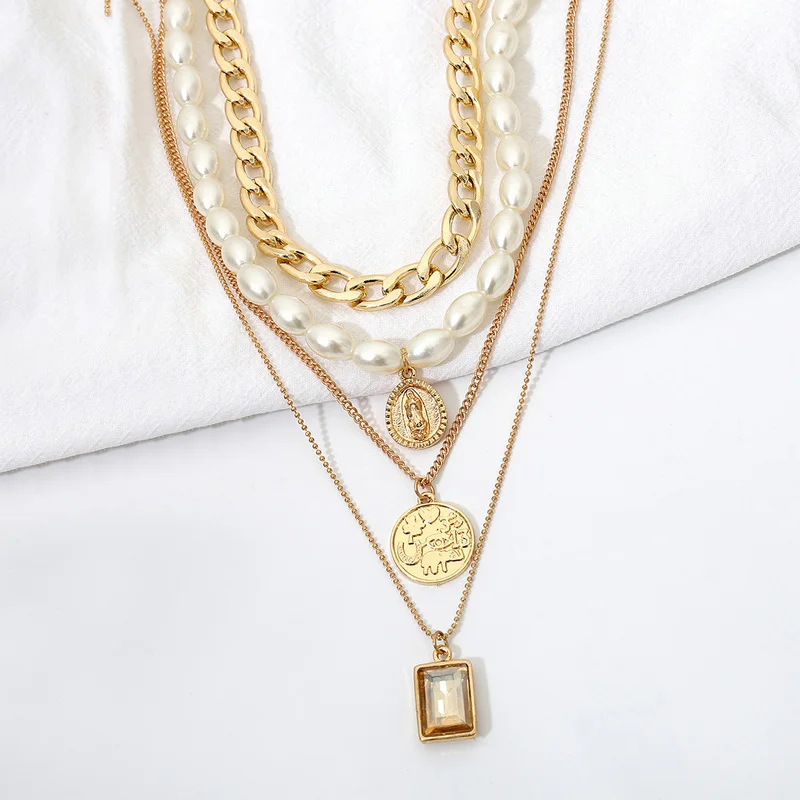 Gothic Chunky chain Choker Necklace Punk rock Statement Necklace Women goth Jewelry Vintage collier femme fashion jewelry