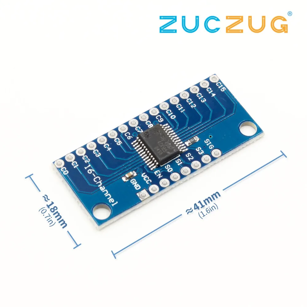 

CD74HC4067 16-Channel Analog Digital Multiplexer Breakout Board Module