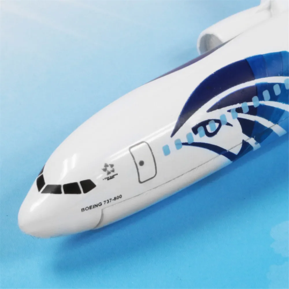 Egypt Air Boeing 737 800 16cm Metal Alloy Airplane Models Child
