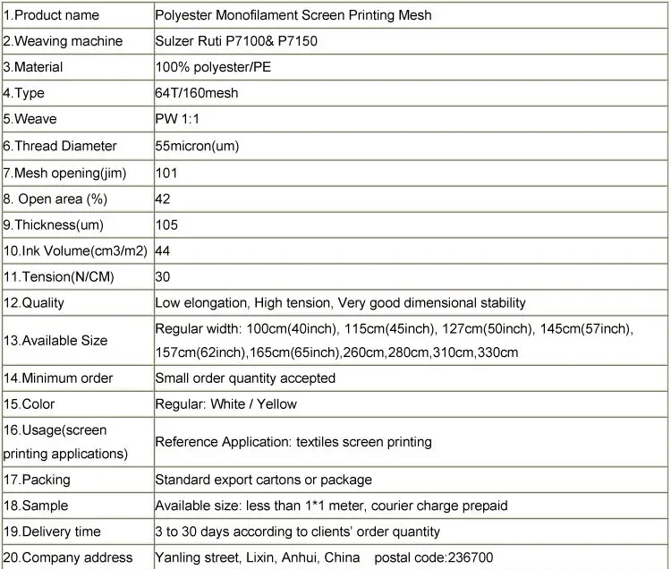 DPP64T 163 сетки 55um 145 см 25 метров белый полиэстер печати сетки для Экран печати