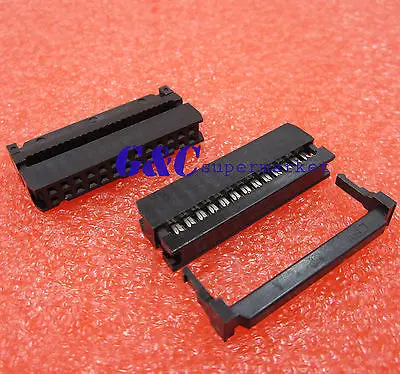 

10PCS 26p Female IDC Plug Flat Ribbon Cable Connectors Black 2.54mm FC-26P