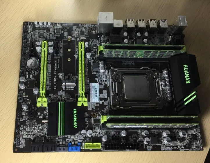 HUANAN ZHI V2.49 X79 материнская плата LGA2011 ATX combos E5 2680 v2 SR1A6 4x8 ГБ 32 1866 МГц USB3.0 SATA3 PCI E NVME M.2
