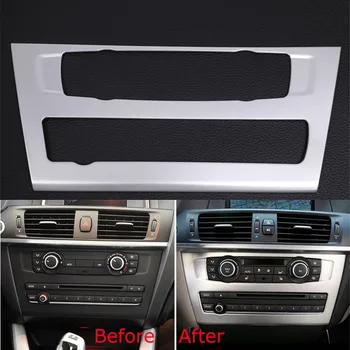 

Auto Car Styling Dashboard Center Air Condition Volume Control Knob Panel Decor Frame Cover Trim Sticker For BMW X3 11-16