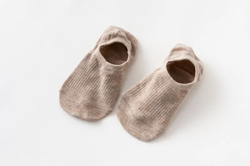 10 шт. = 5 пар, летние новые японские однотонные женские невидимые носки, силиконовые Нескользящие женские хлопковые носки, носки-Тапочки