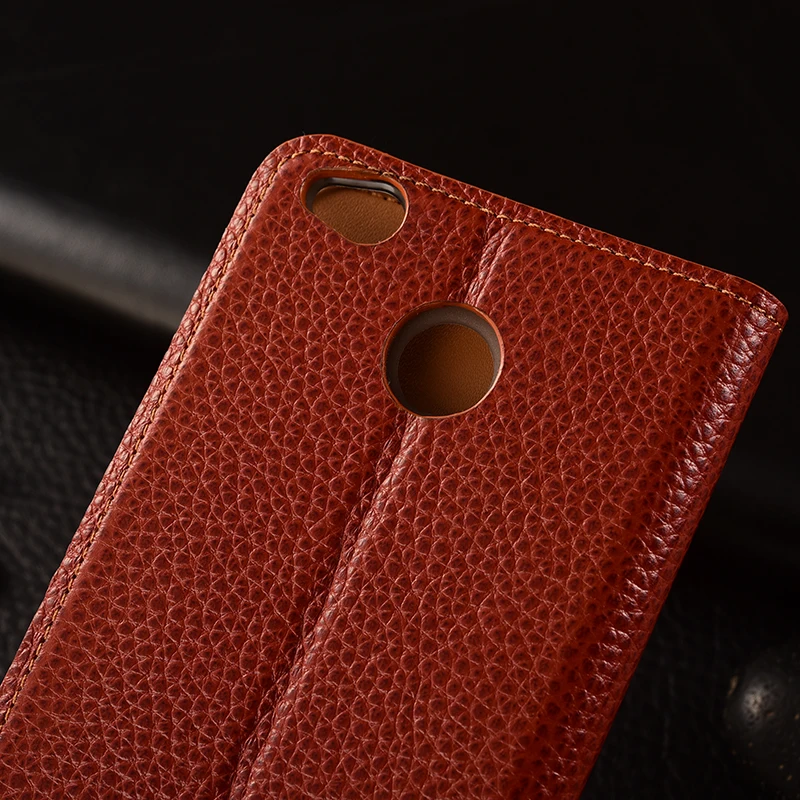 Чехол для Xiaomi Redmi 4X чехол из натуральной кожи с откидной крышкой и подставкой 4 X