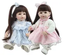 Silicone reborn toddler Baby doll toys for girl 52cm lifelike princess dolls play house toy birthday