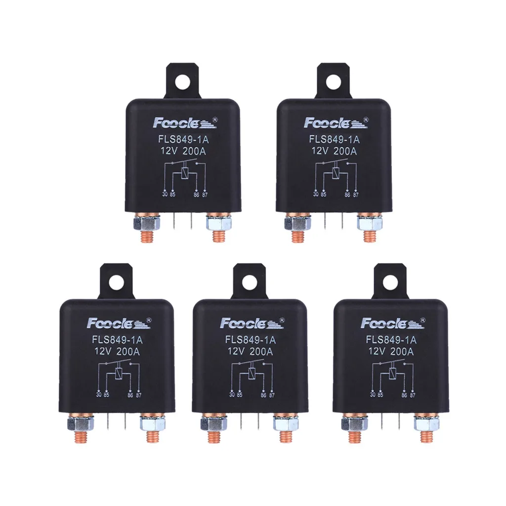 Foocles 12V 200A нормальный Открытый сверхмощный автомобиль реле стартера для батареи управления# smt0419