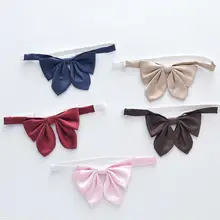 10 шт./партия, ярко-розовое украшение для ногтей, галстуки для женщин, однотонный деловой Повседневный перекрестный галстук, торжественное платье, Свадебный воротник, шелковый галстук-бабочка