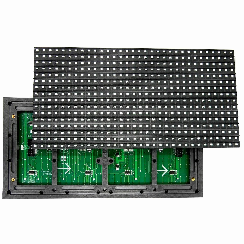 SMD P10 Красный цвет наружный светодиодный рекламный щит модуль 320*160 мм 32*16 пикселей