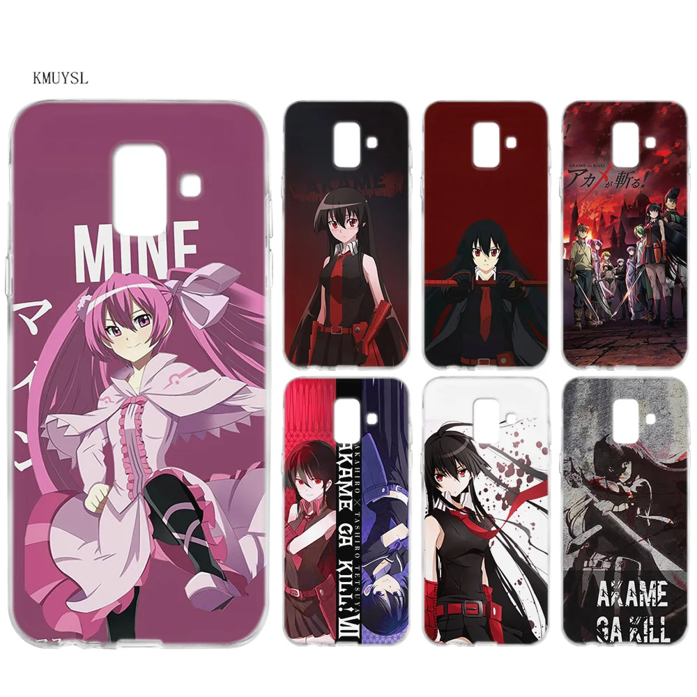 

KMUYSL Akame Ga Kill Anime cartoon TPU Silicon Clear Soft Case Cover Shell for Samsung Galaxy A6 A8 Plus J6 J4 J8 2018