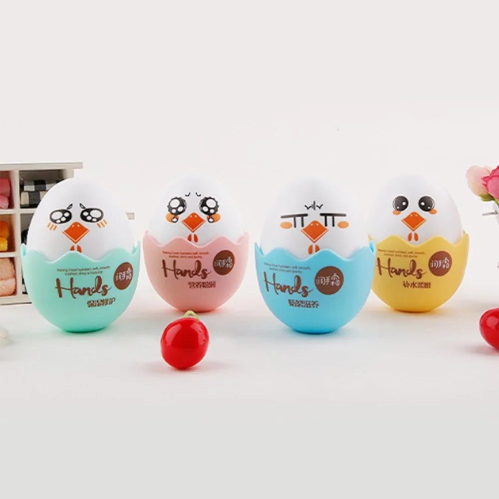 spesifikasi Lucu Telur Moisturizing Hand Cream untuk Kulit Kering Memperbaiki Tangan Lotion Tanaman Essence Whitening Cream Nourish Perawatan Tangan