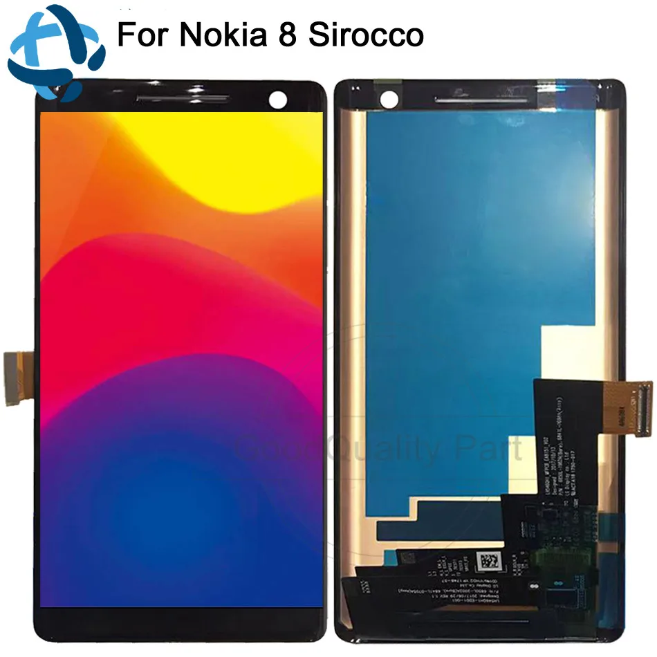 

5.5''For Nokia 8 Sirocco LCD Display Screen with Touch Digitizer Assembly For Nokia 8 Sirocco TA-1005 lcd screen replacement