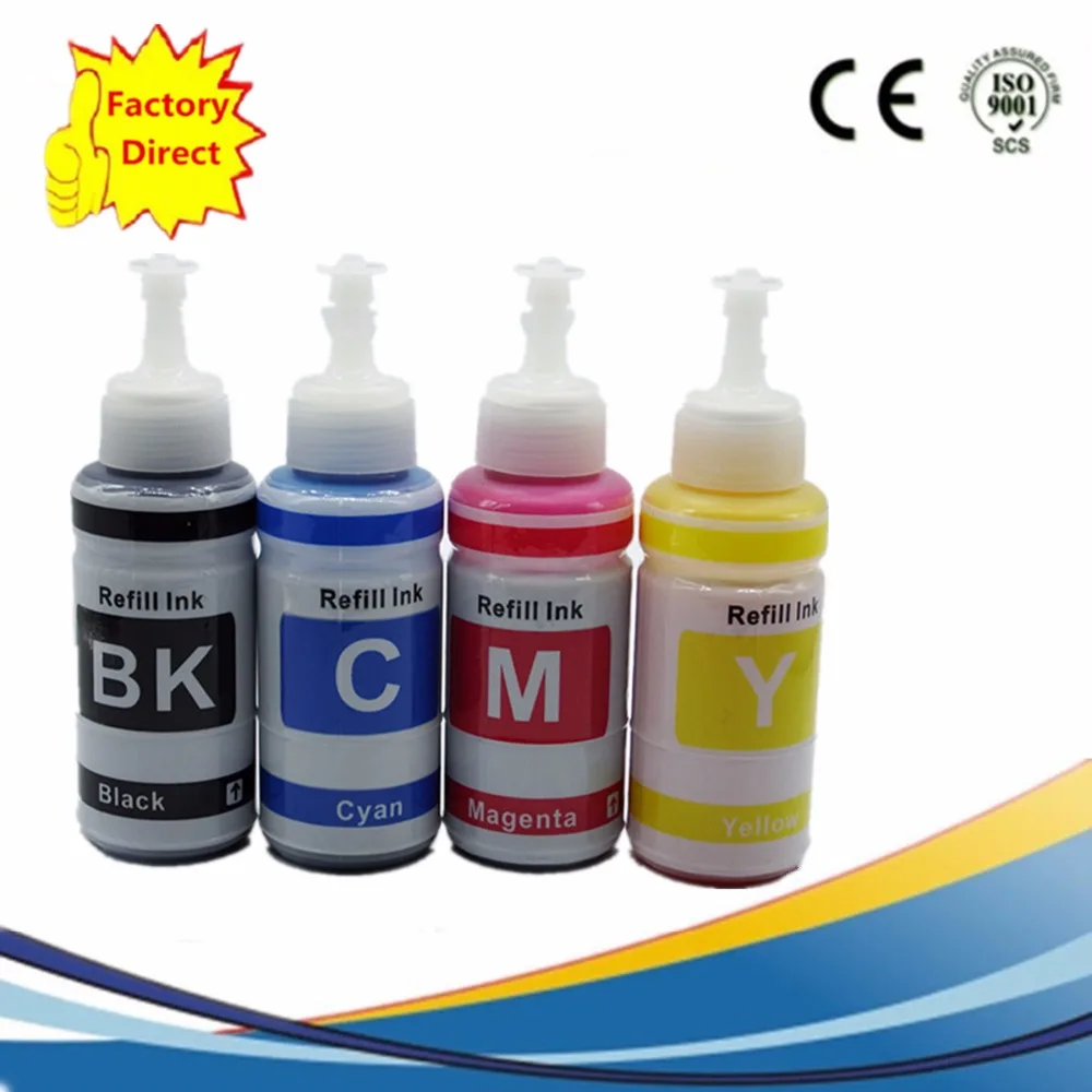 4 Color Dye Ink Kit for HP 70ML OEM Refill Ink Kit 70ml bottle bulk Universal INK refillable ink