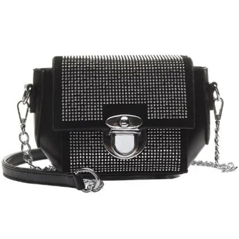 

New Luxury Messenger Bag Ladies Shoulder Bag Chain Purse Mini Exquisite Rhinestone Bag