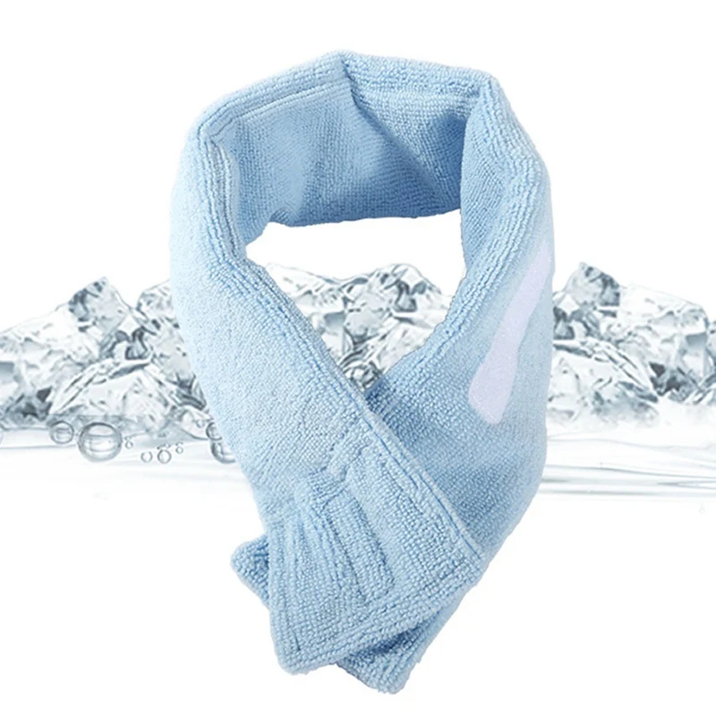 

Personal Ice Bandana Muffler Cooling Pack Neck Collar Muffler Scarf Reusable