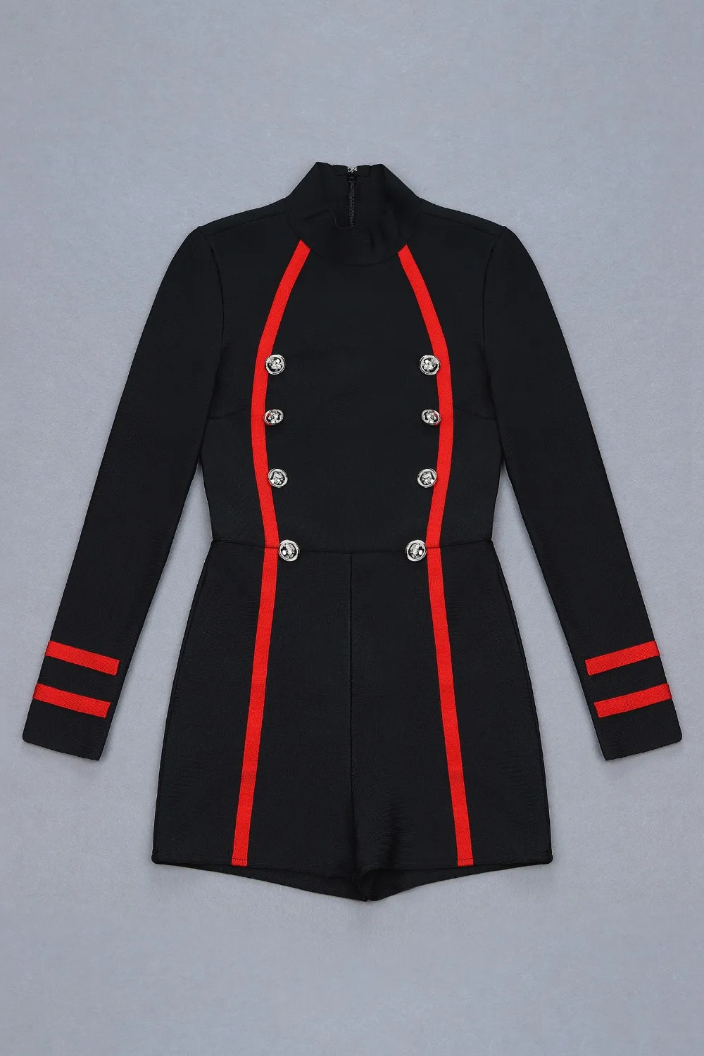 Женское роскошное сексуальное черное эластичное боди с длинными ...