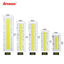 Светодиодный светильник матрица 30 Вт 50 Вт 70 Вт 100 150W 110V 220V Высокая Мощность умная ИС(интеграционная схема) COB светодиодный чип лампа Диодная матрица напольный светильник Точечный светильник