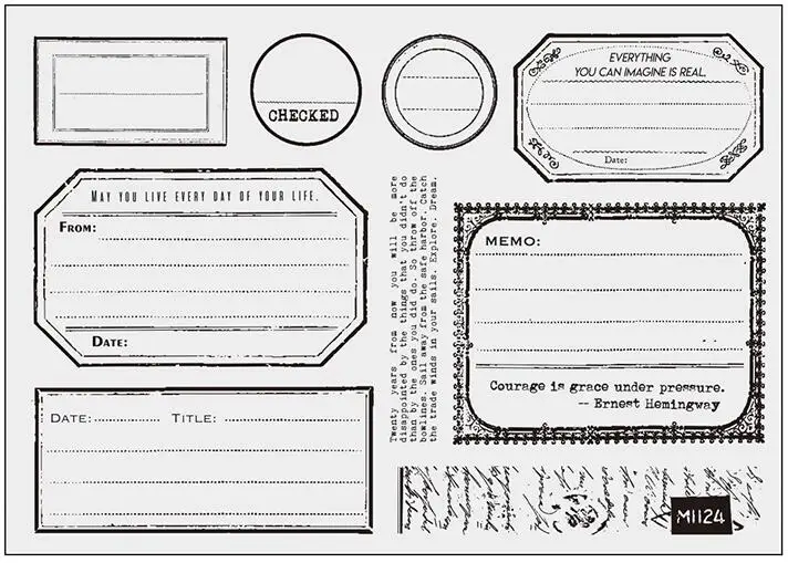 

ticket sign Transparent Clear Silicone Stamp/seal for DIY Scrapbooking/ Album Decorative Clear Stamp Sheets A1781