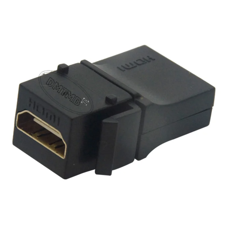 

Keystone HDMI connector with angle side and black color