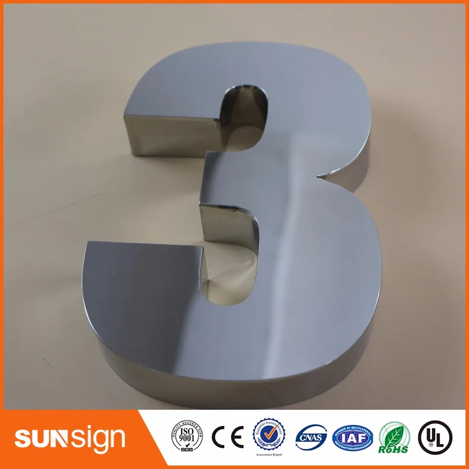 0 9 modern house numbers stainless steel number digits door letters room gate number new in electronic signs from electronic components supplies on