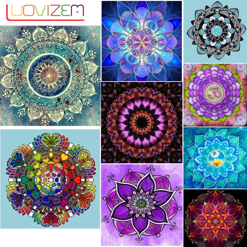 Aliexpress.com : Buy Diamond Painting Mandala Round Rhinestone Diamond