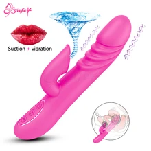 12 Speed G spot Vibrators Clit Sucker Licking Tongue Realistic Dildo Vibrators Clitoral Stimulator Erotic sex toys for Women