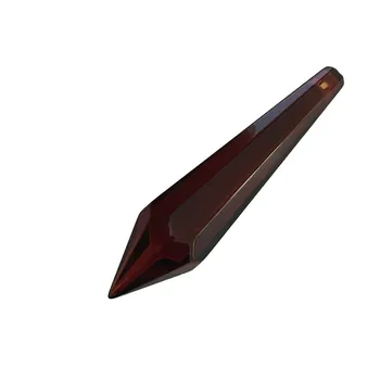 

60mm 50pcs Tea Crystal U-drop Icicle Prism Suncatcher Crystal Prism Drop For Wedding Decoration Free Shipping