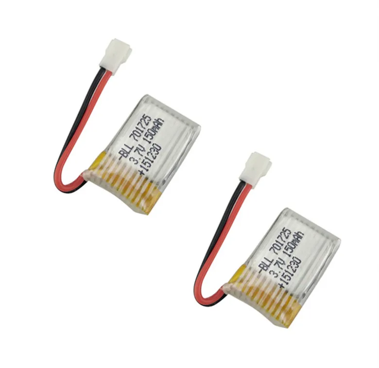 BLL 2pcs Original RC Part H8 Mini 150mAh Lipo font b Battery b font 3 7V