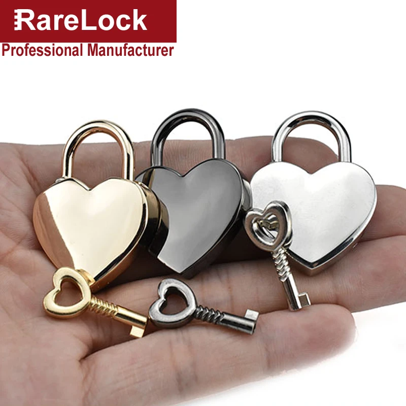 

Colorful Heart Shaped Padlock Lover Lock for Women Hand Bags Backpack Jewelry Box Necklace DIY Rarelock MMS510 i