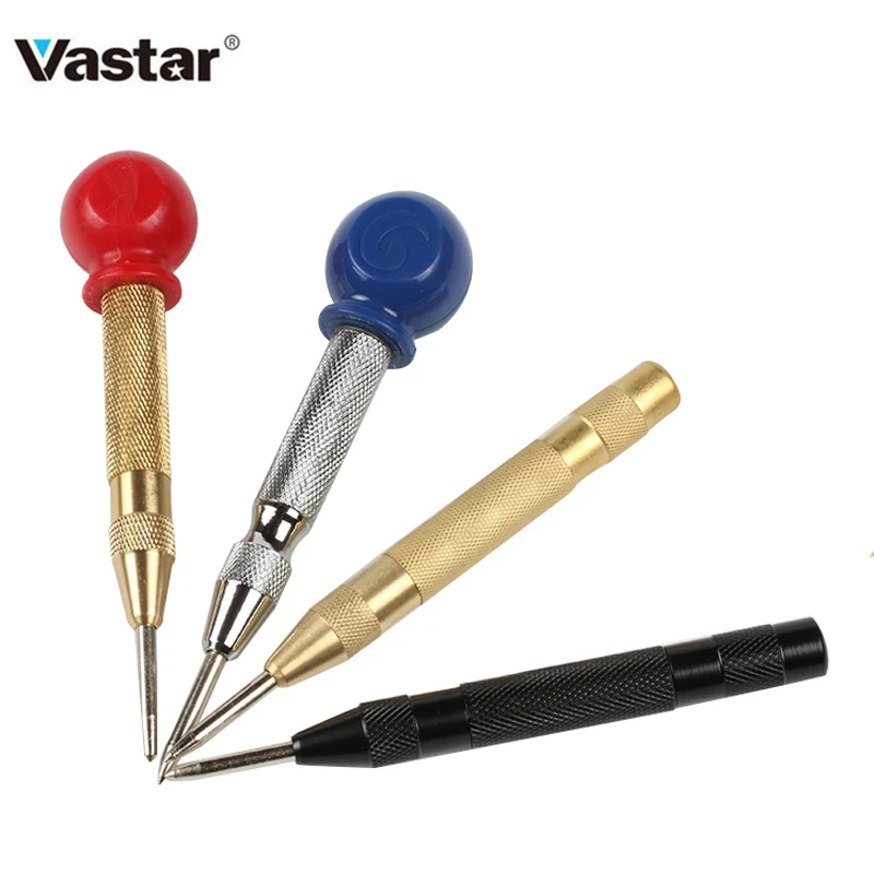 

Vastar Drill Bit Tools Power Tools Drill Automatic Center Pin Punch Spring Loaded Marking Starting Holes Tool Center Punch