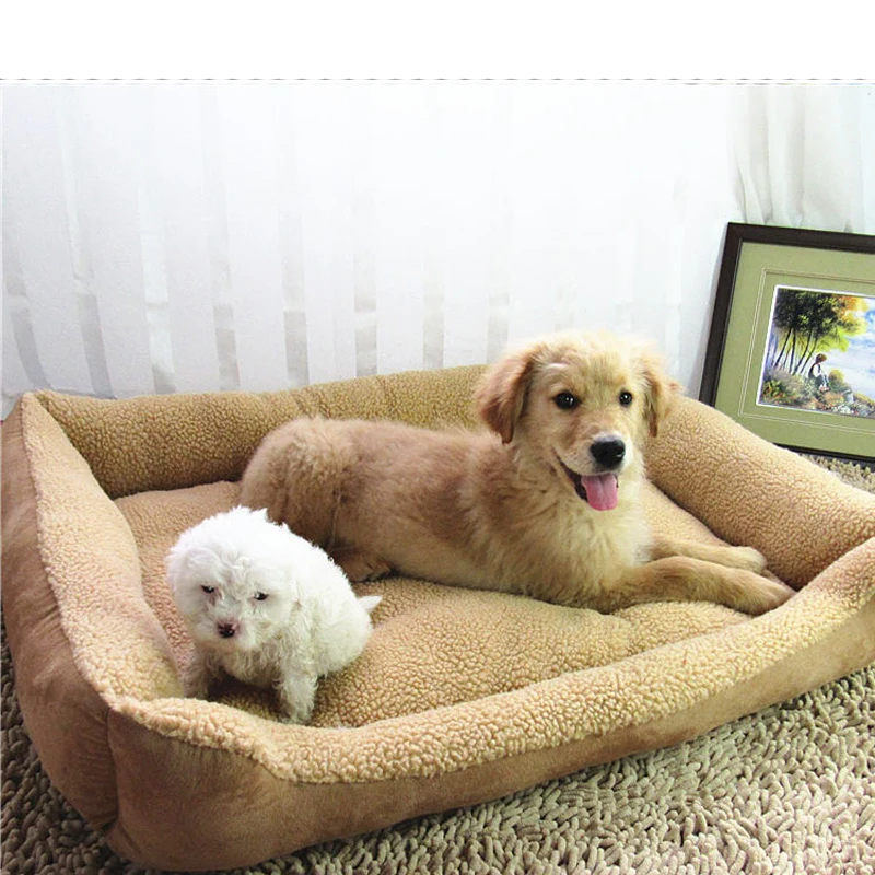 

Large Dogs Sleeping Bed Thickening Cotton Sofa for Big Dogs Puppy Warm Pet House Golden Retriever Brown M L XL Drop Shipping