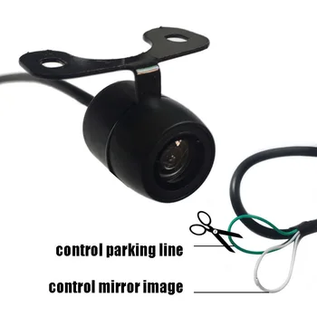 

thehotcakes Super Mini Universal Car Rear View Parking Camera HD Color Reverse Backup Drive CMOS Camera 120'' Wide View Angle