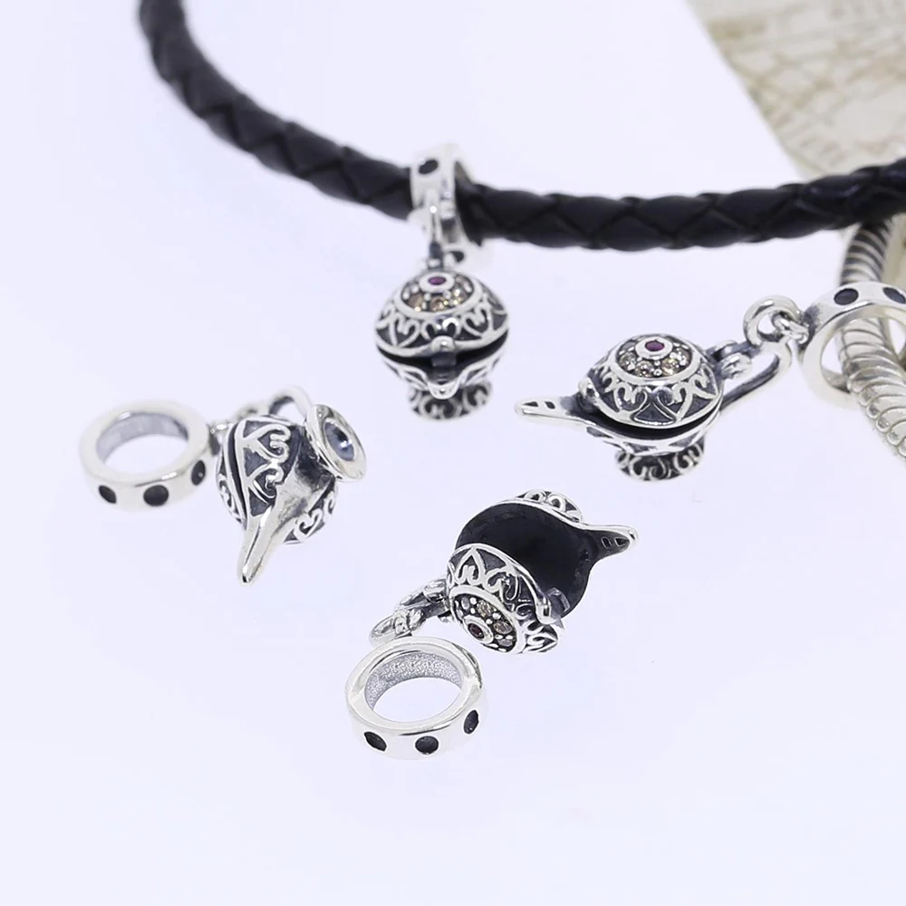 Подходит для браслетов оригинальный 925 стерлингового серебра бисера Magic чайник