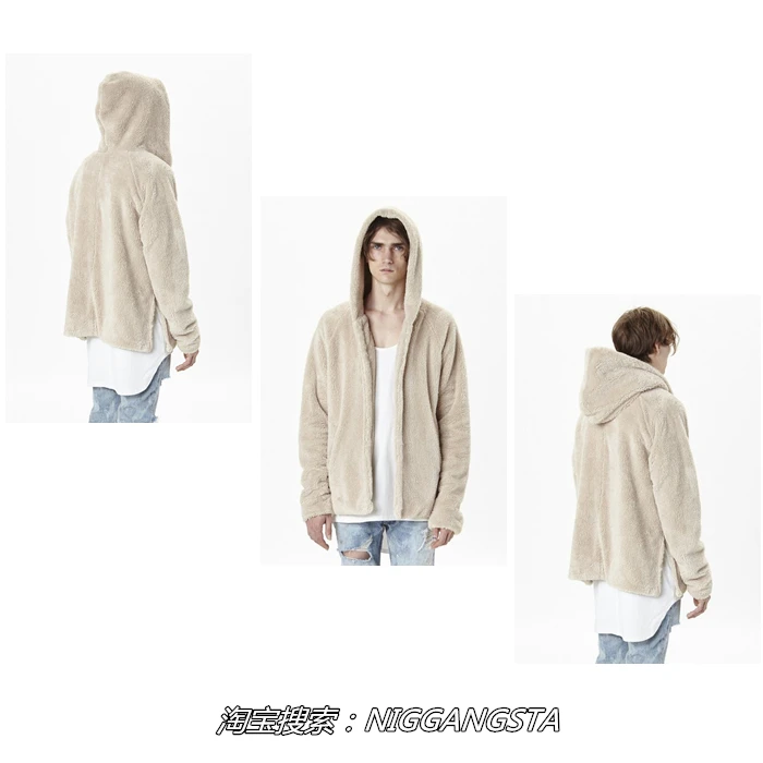 Men's fashion coat Kanye West Fear of god Light tan jacket swag yeezy