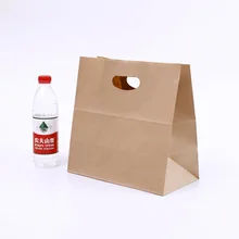 Сумки для покупок крафт-бумажная сумка прочная твердая без логотипа настраиваемая