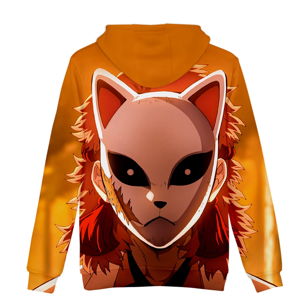 cartoon Demon Slayer Kimetsu no Yaiba 3D Hoodie boys/girls long sleeve Autumn Winter Casual popular youth Cool fashion 3D coats