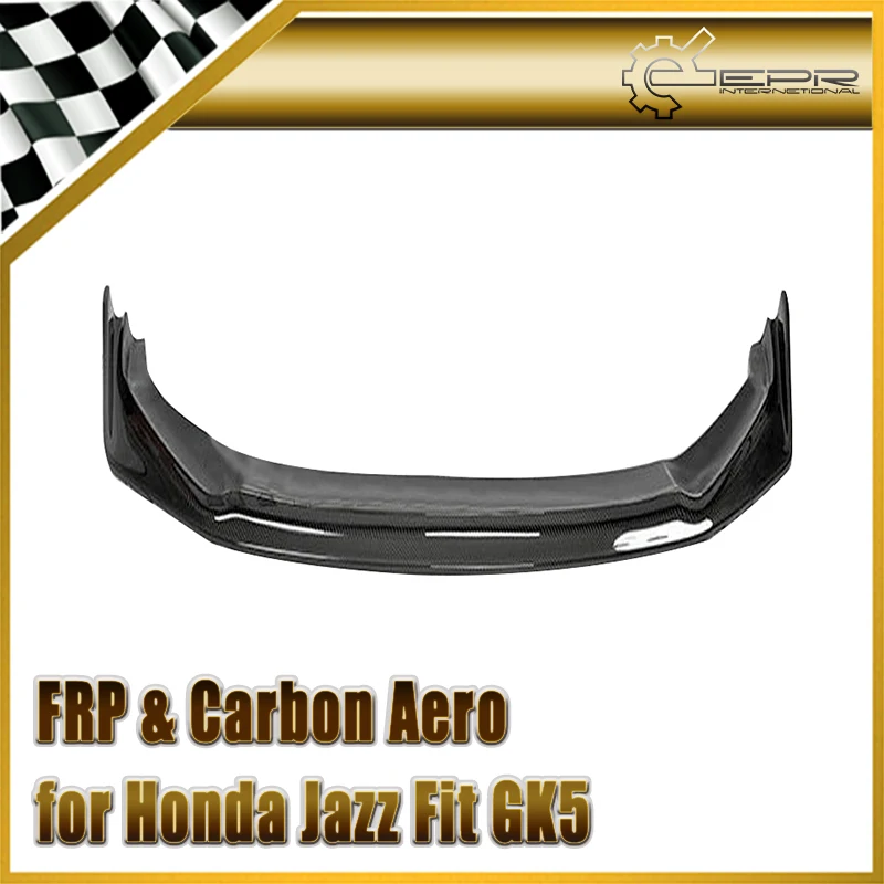 Автомобильный Стайлинг для Honda Jazz Fit GK5 14 17 углеродное волокно HT Style передний