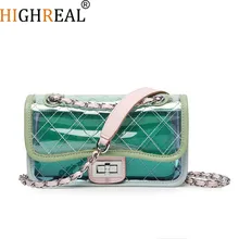 2019 Classic Clutch Messenger Bags Small Chain Shoulder Flap bag Exquisite Transparent Bag Stylish Crossbody Bags