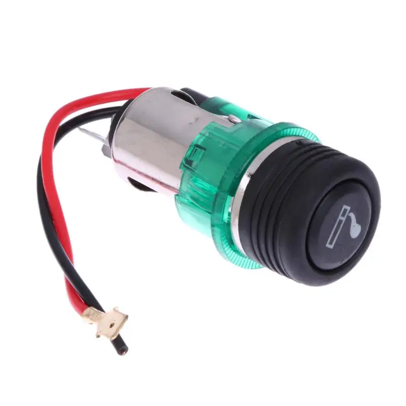 Новейший Портативный 12V 120W мотоцикл автомобиль Лодка прикуриватель розетка питания - Название цвета: Зеленый