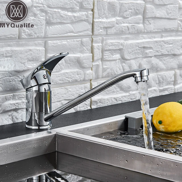 Grifo De Cocina Para Fregadero Monomando Caño Giratorio Agua Fría Y  Caliente - Kitchen Faucets - AliExpress