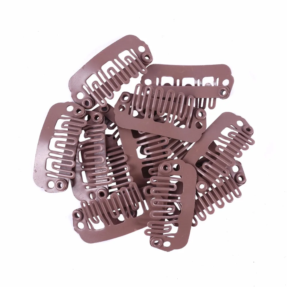 500pcs 24mm U Tip Snap Metal Clips for Human Clip In Hair Extensions