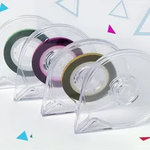 Дизайн ногтей акриловая линия наклейка коробка Лента наклейки чехол однослойный рулон наклейки коробка доступа контейнер 1 шт./лот прочный