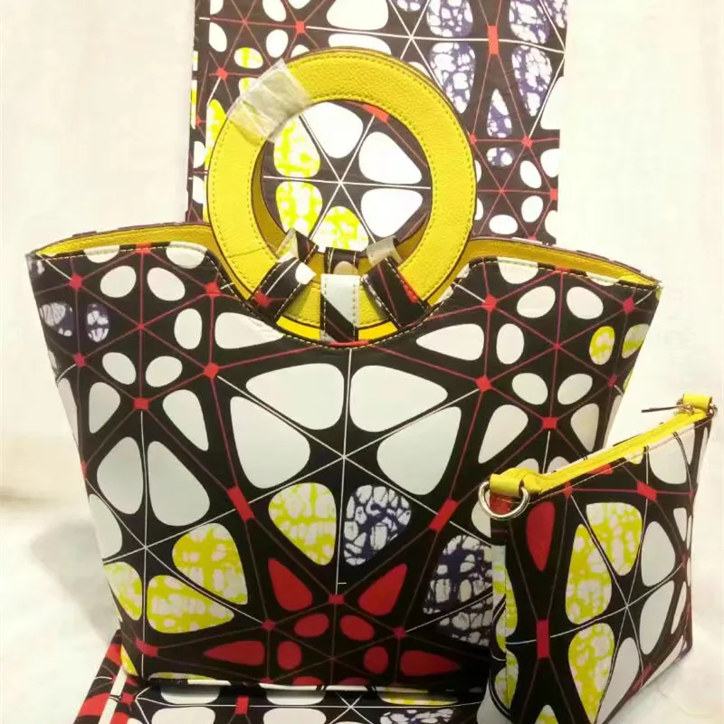 African New Fabric Wax Ladies font b Handbag b font New Fashion Summer Cotton Wax Patchwork