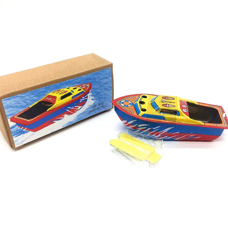 [Темила] коллекция для взрослых Ретро заводная игрушка металлический оловянный пароход корабль механическая игрушка заводная игрушка фигурки модель детского подарка