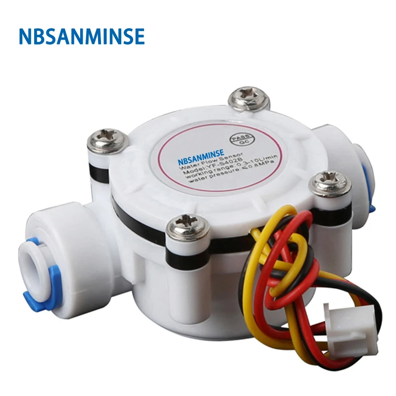 

NBSANMINSE SMF-S402B 6mm 3-24V Water flow sensor High Quality Used for Water heaters Campus swipe machine Coffee machine