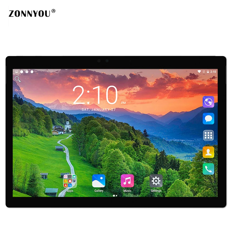 

10.1 inch Tablet 2.5D Steel Screen Android 9.0 4GB/32GB Octa Core 3G Phone Call Wi-Fi Bluetooth Tablets PC +Bluetooth Keyboard