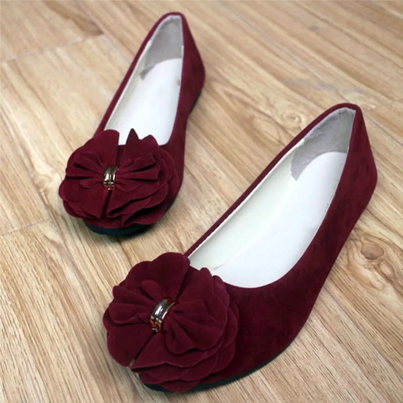 

2019 Spring Autumn Women Fashion Ballerina Flats Shoes Women Shoes Ballet Flats Ladies Sweet Flower Shoes Sapatos Feminino