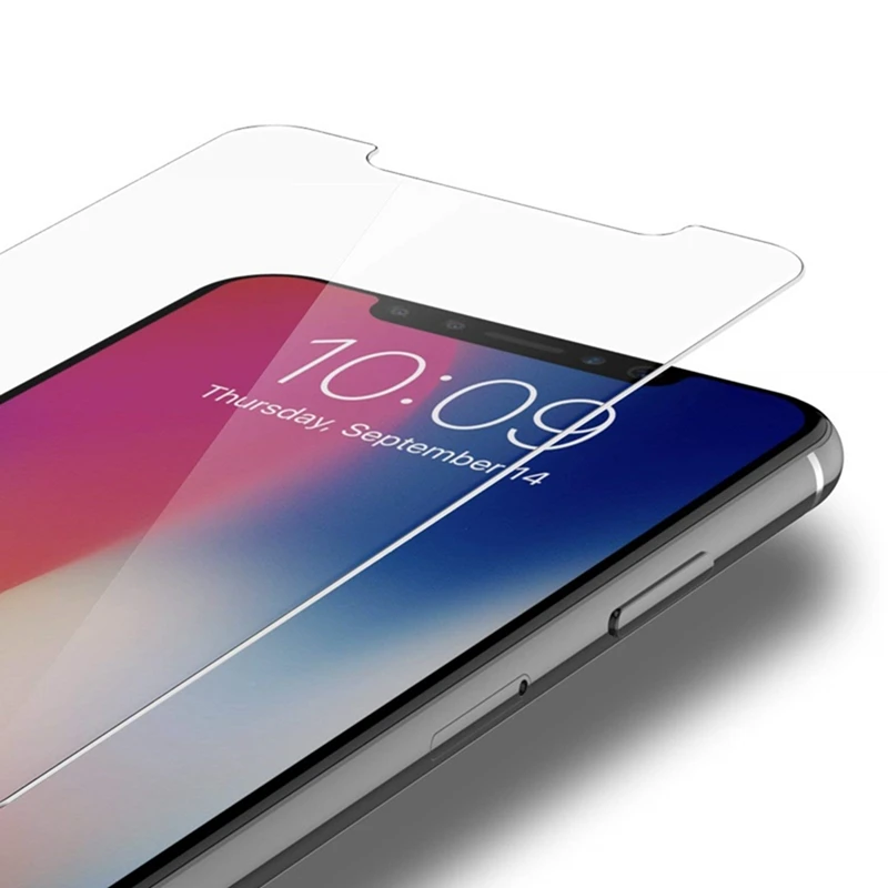 Закаленное стекло для iPhone X XS XR MAX 8 7 6s 5 5S 5C SE 4 4S стеклянная пленка 6 6S Plus|Защитные